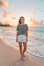 Oversized T-Shirt Leoprint Damen | TraumStück Sylt