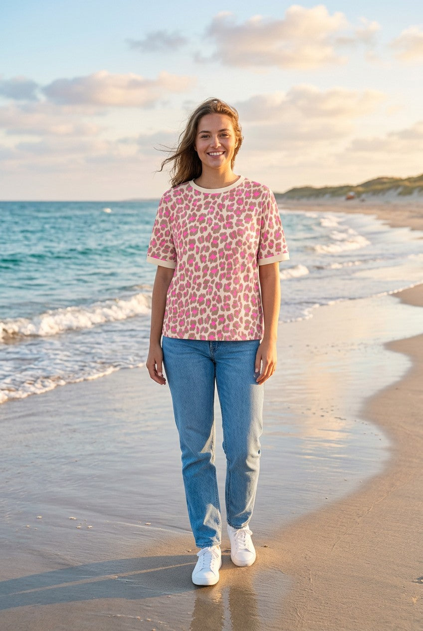 Oversized Leoparden T-Shirt | TraumStück Sylt