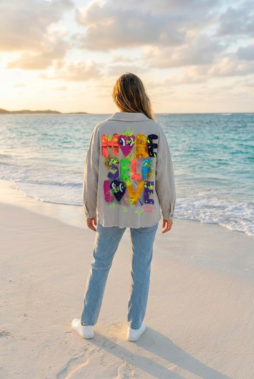 MORE SELF LOVE Jeansjacke – TraumStück Sylt