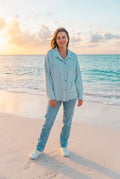 Teddy-Print Jeansjacke – TraumStück Sylt