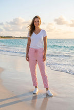 Jogginghose Pailletten-Stern Rosa – TraumStück Sylt – Rosa, Vorderansicht