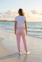 Jogginghose Pailletten-Stern Rosa – TraumStück Sylt – Rosa, Rückansicht