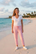 Jogginghose Pailletten-Detail – TraumStück Sylt – Rosa, Vorderansicht