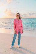 Longbluse Leopard Pink – TraumStück Sylt – Pink, Vorderansicht
