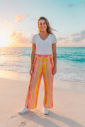 Culotte Streifen Fächer-Print – TraumStück Sylt – Beige, Vorderansicht