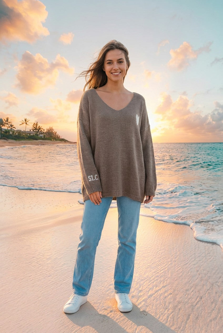 Strickpullover Sylt Lovers Club oversized – TraumStück Sylt