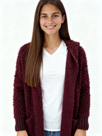 Cardigan Frottee