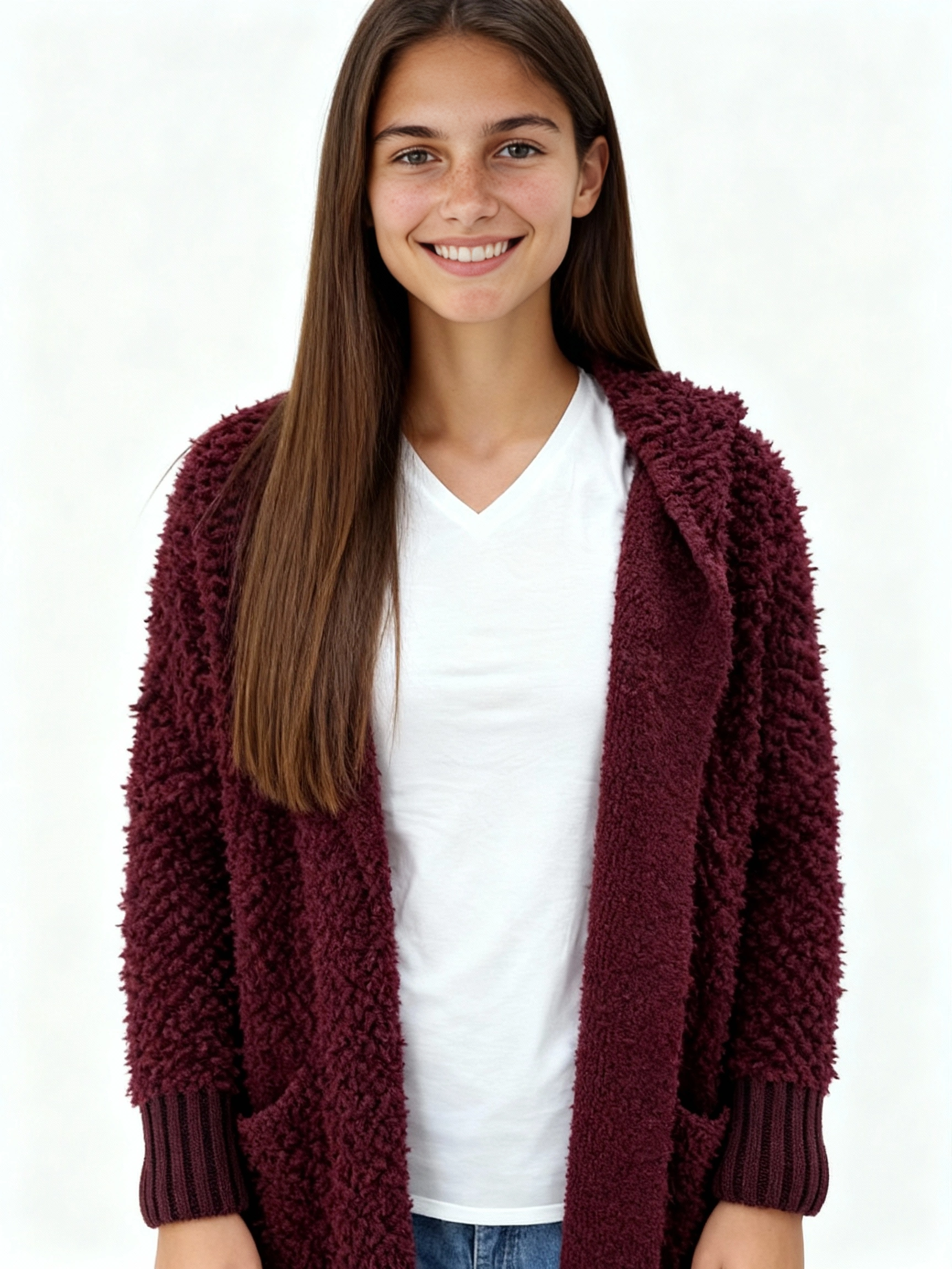 Cardigan Frottee