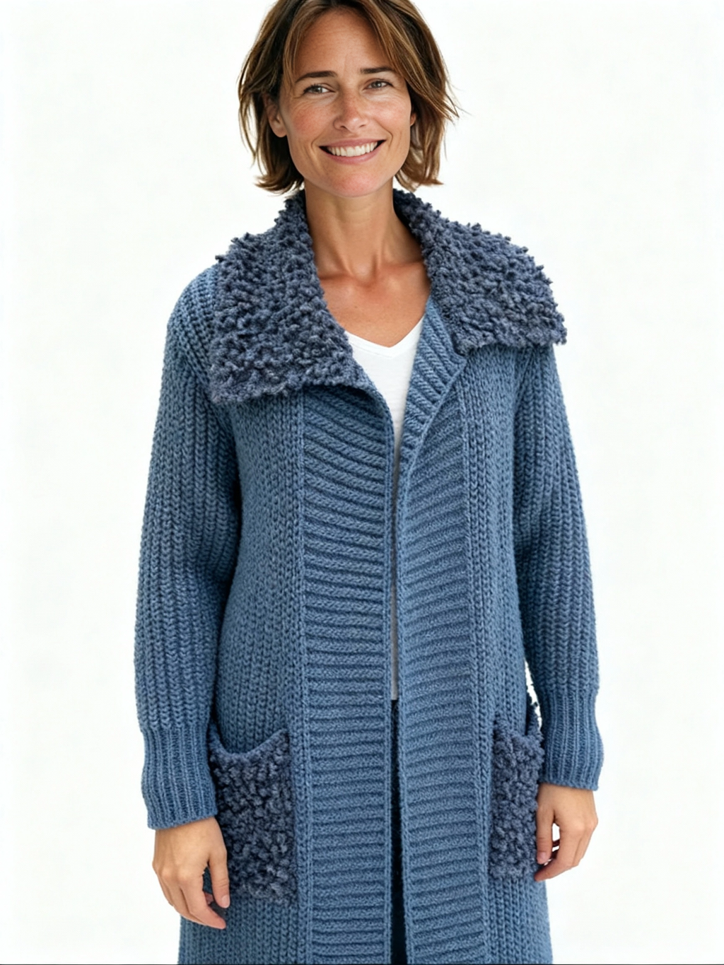 Cardigan mit Kragen