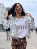 Glitzer Jacke