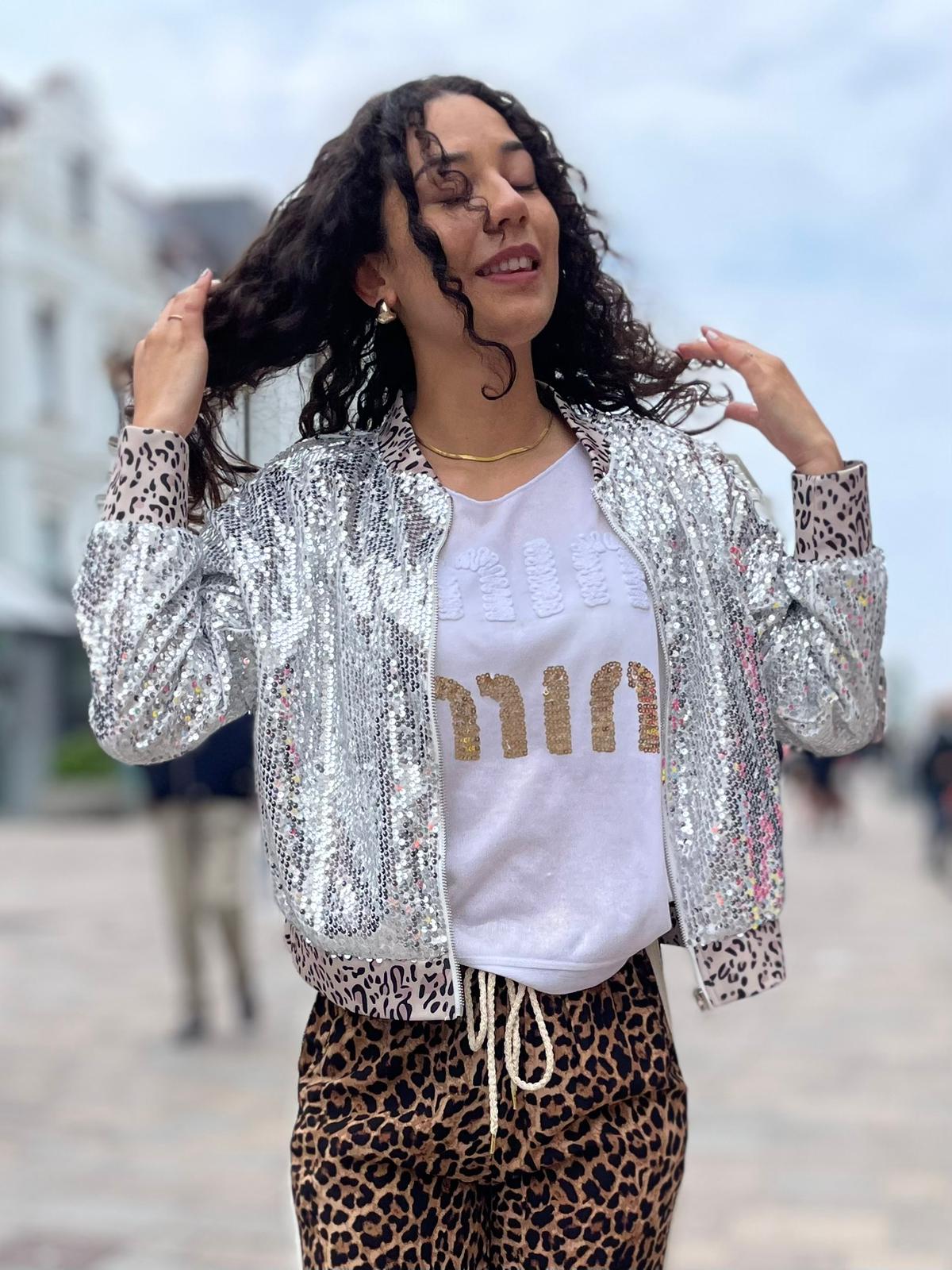 Glitzer Jacke