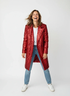 Mantel Rote Pailletten