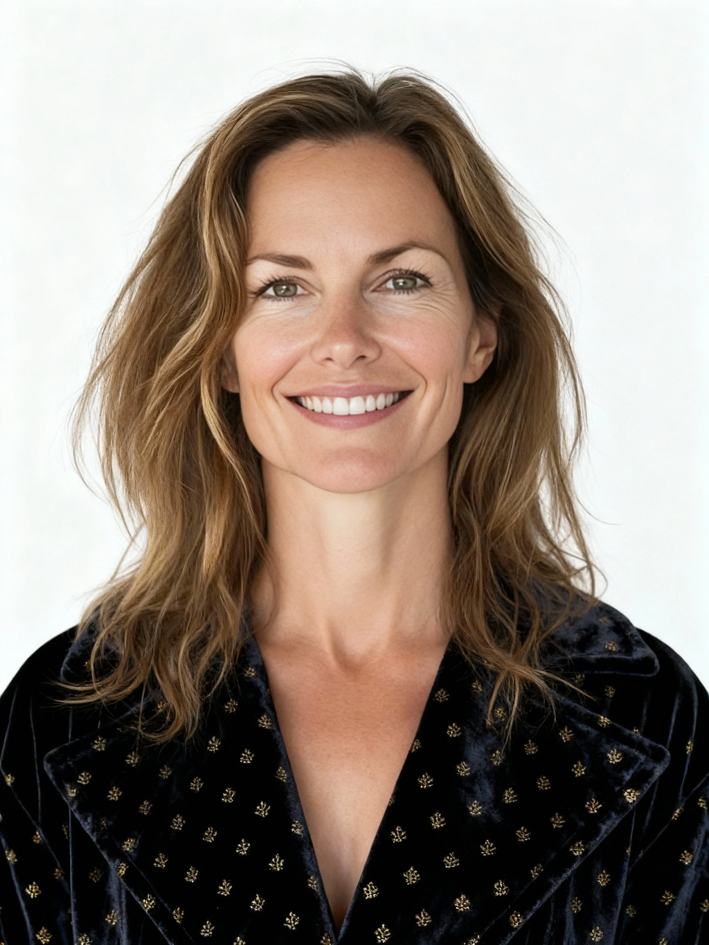 Mantel Schwarz-Gold Optik