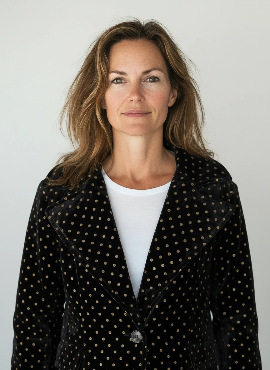 Mantel Schwarz-Gold Optik