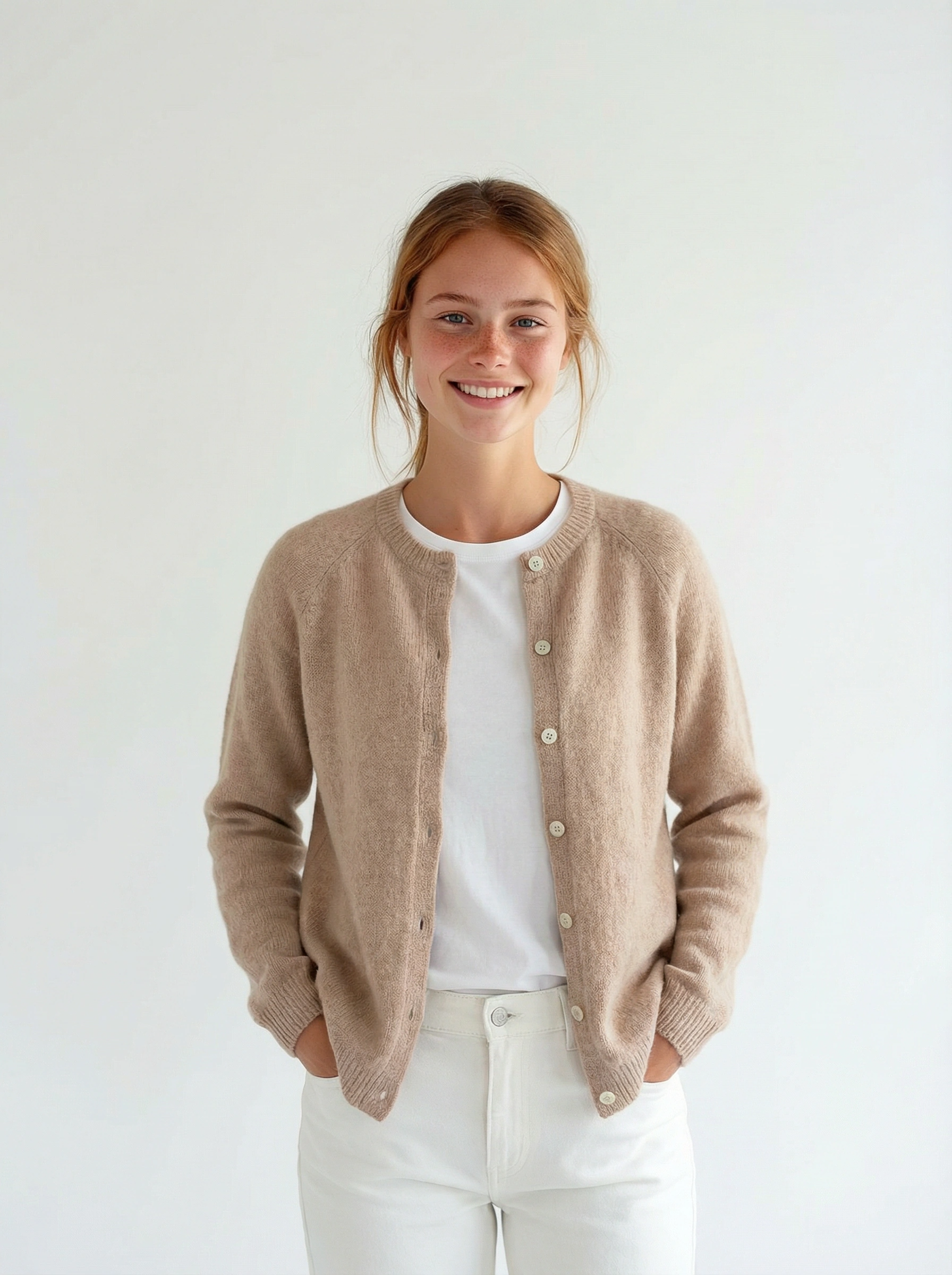 Strickjacke kurz baby alpaca