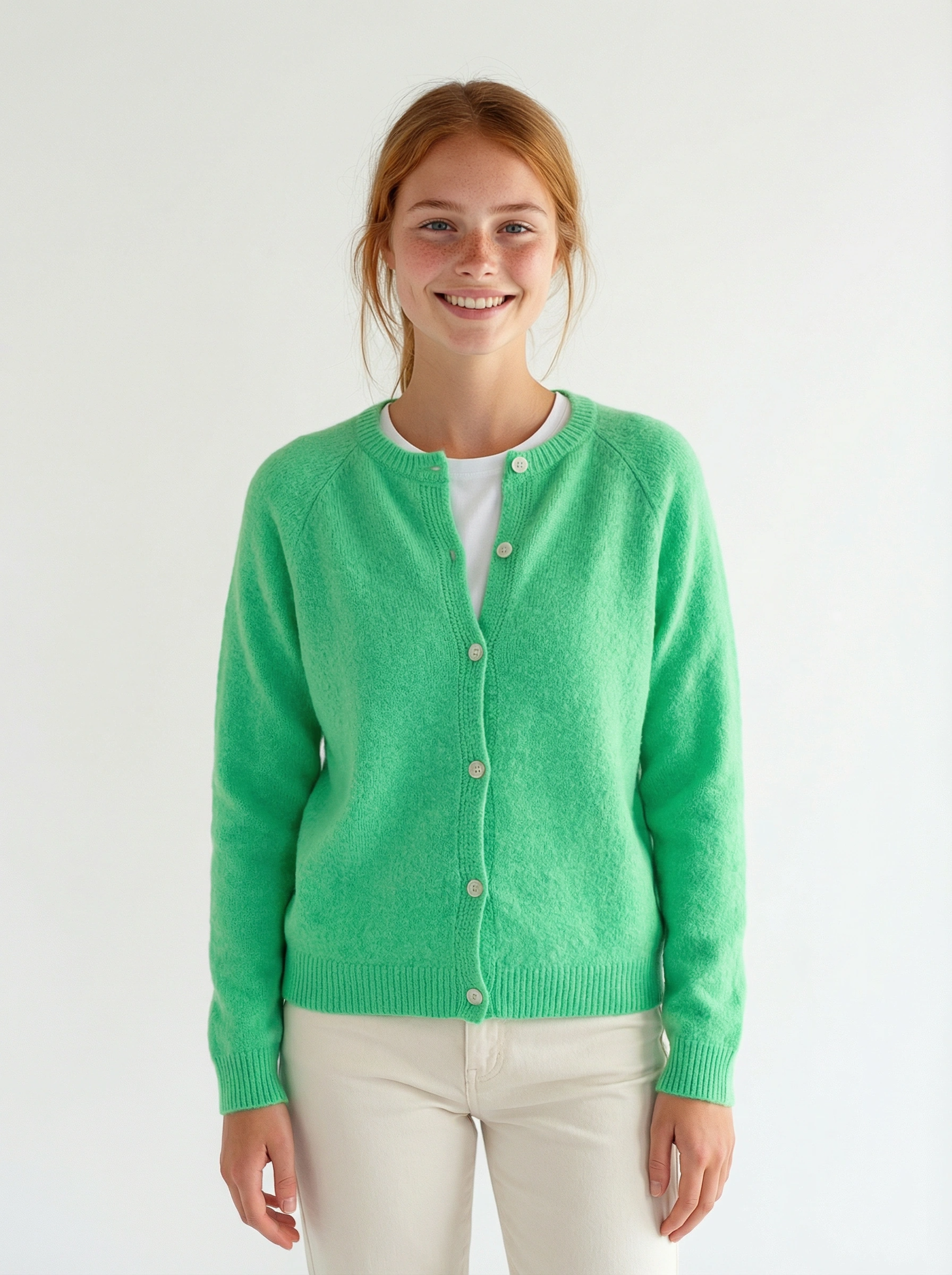 Strickjacke kurz baby alpaca