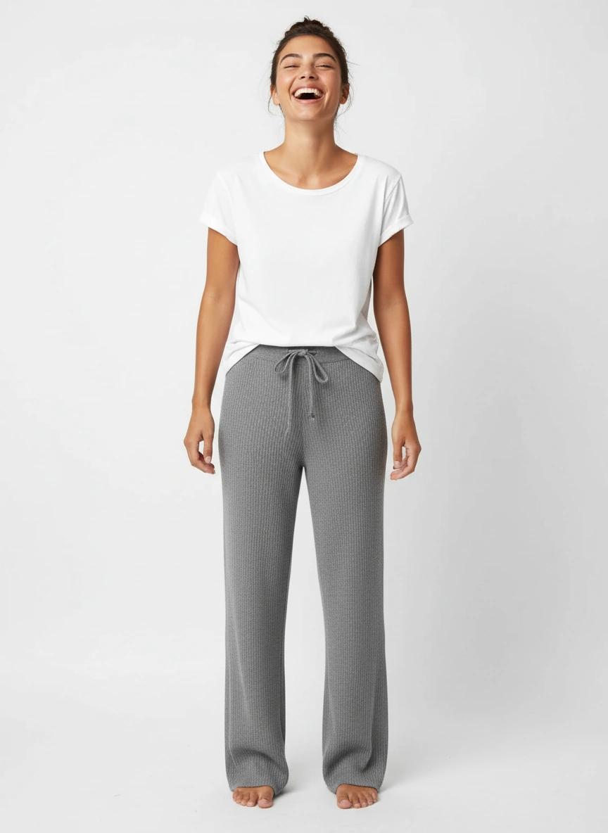 Stoffhose Feinripp
