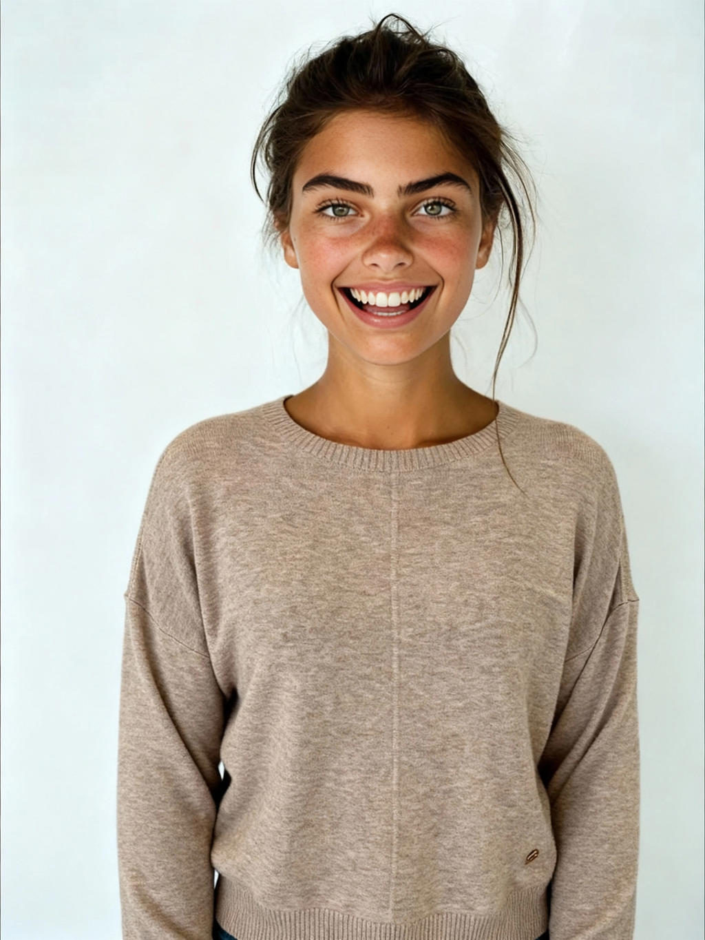 Langärmeliger Rundhals Sweater