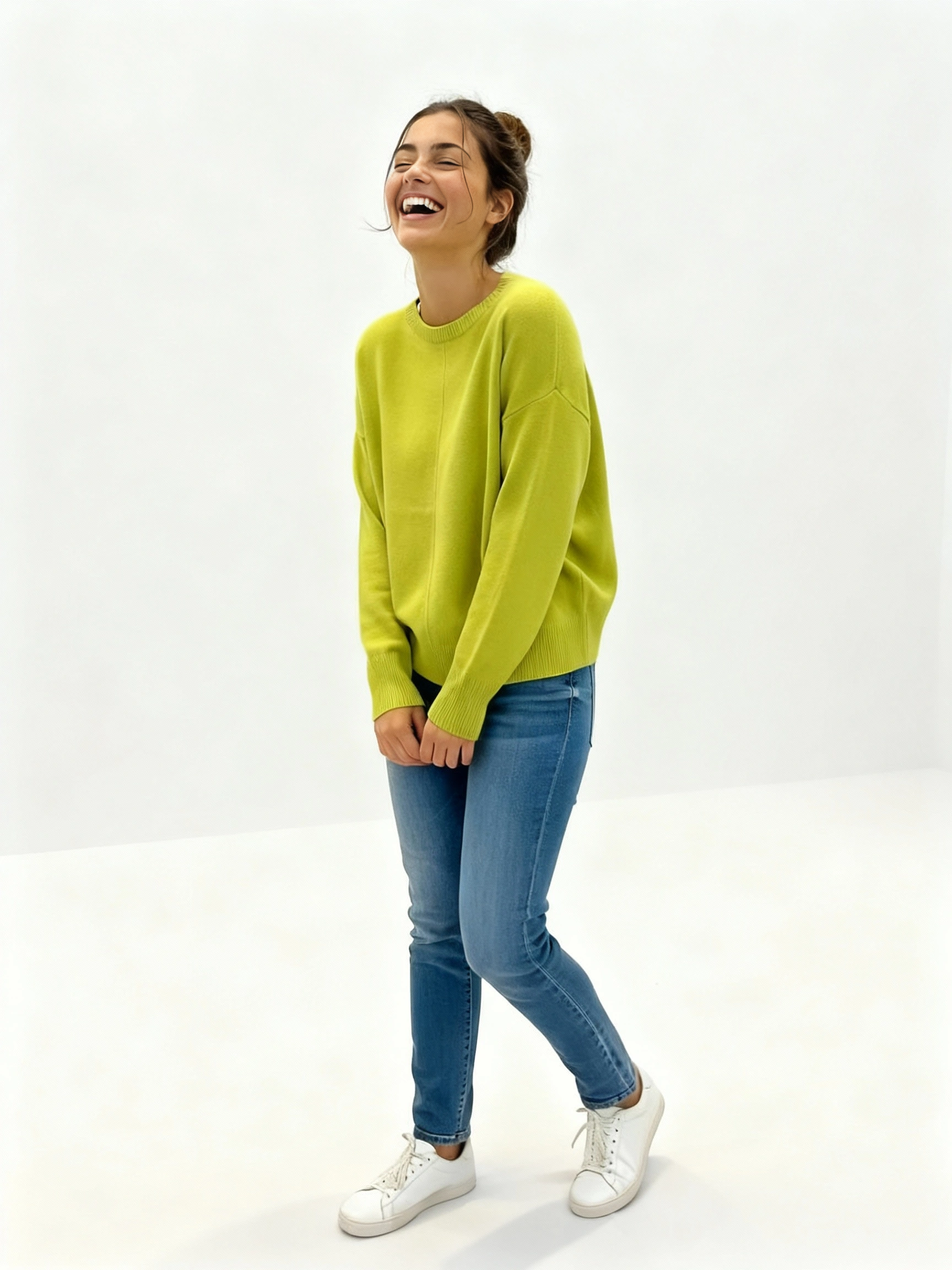 Langärmeliger Rundhals Sweater