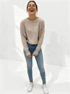 Langärmeliger Rundhals Sweater