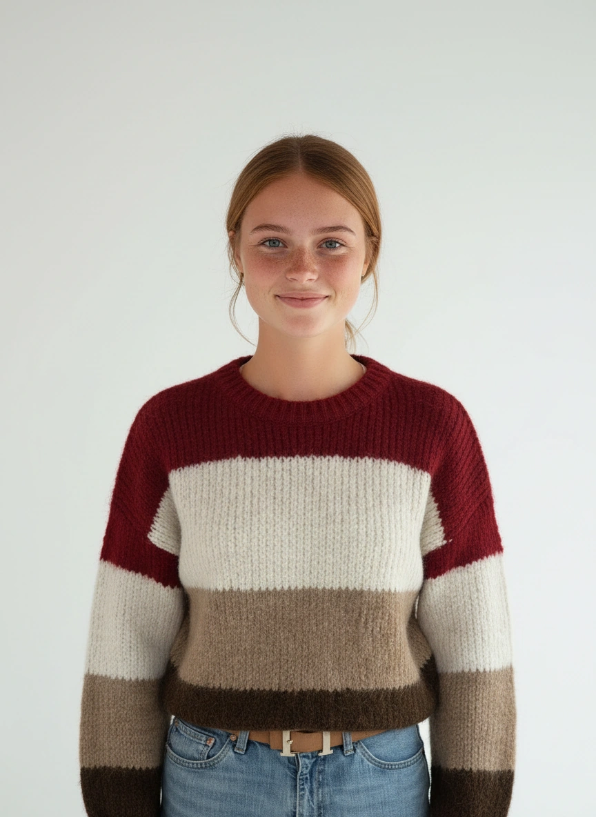 Strickpullover Streifenoptik