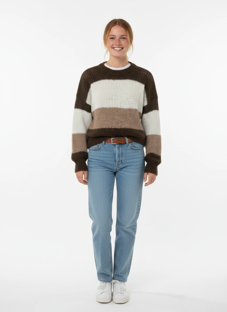 Strickpullover Streifenoptik