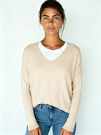 Feinstrick V-Neck Sweater