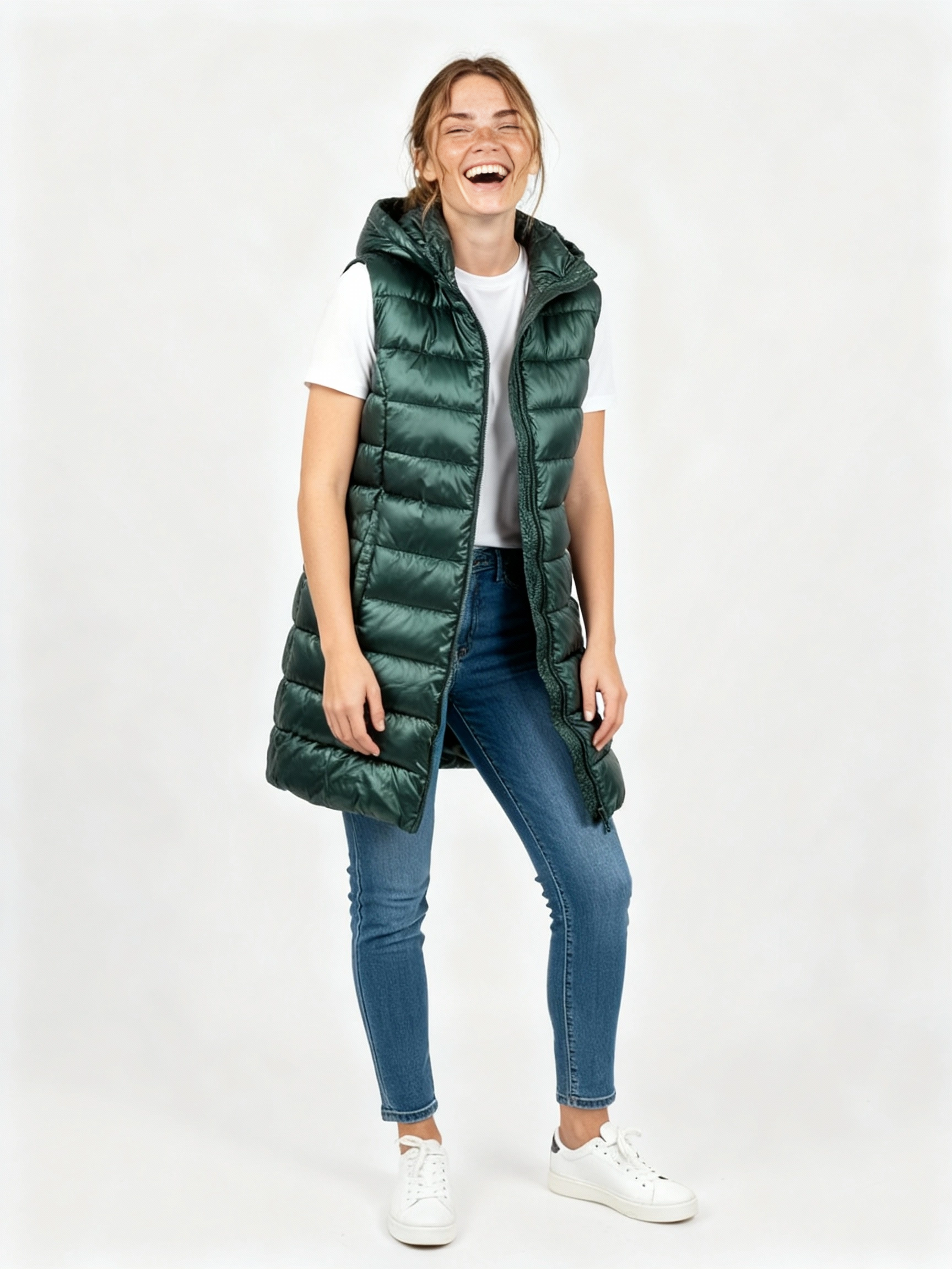 Pufferweste mit Kapuze