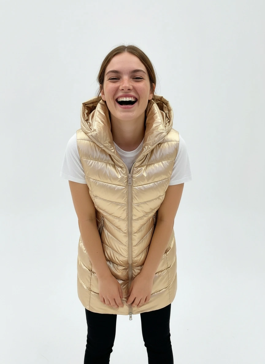 Pufferweste mit Kapuze